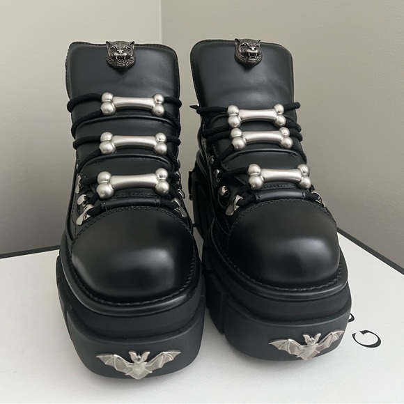 GUCCI platform biker boots - Picture 5 of 13